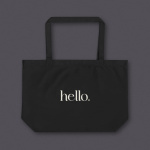 Large Statement Tote | Hello