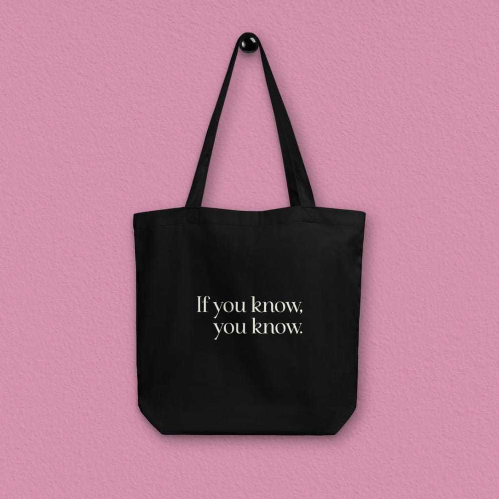Totebag SM IfyouKnow hanging