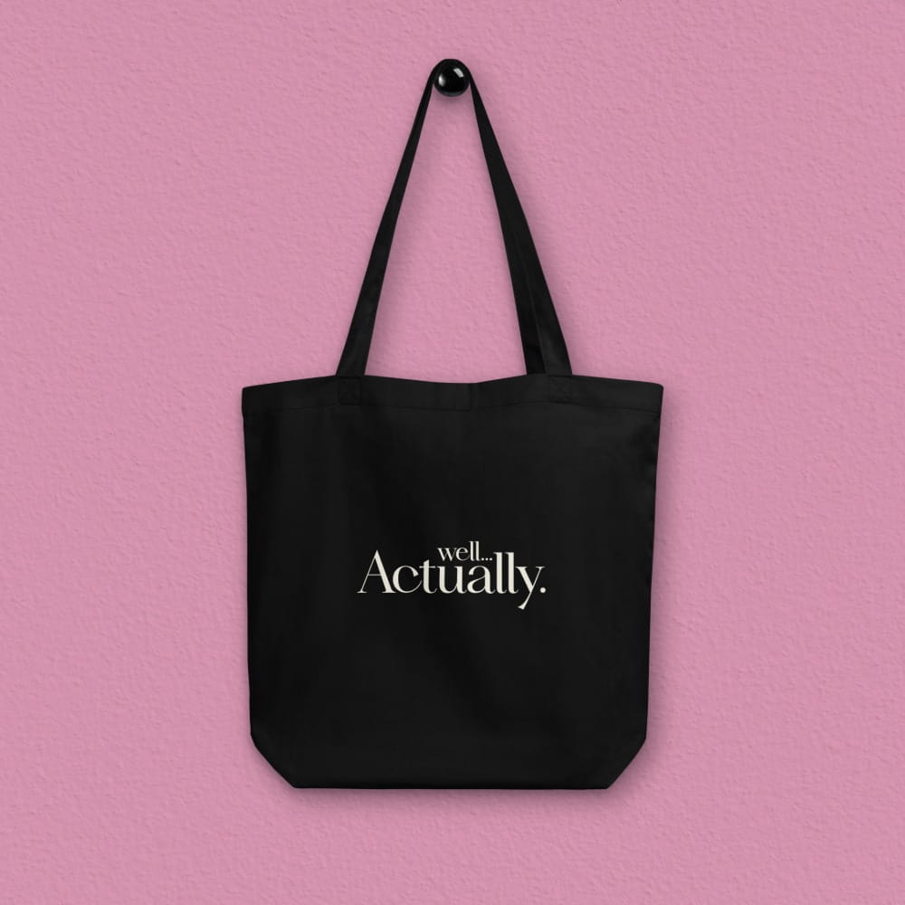 Totebag SM WellActually hanging