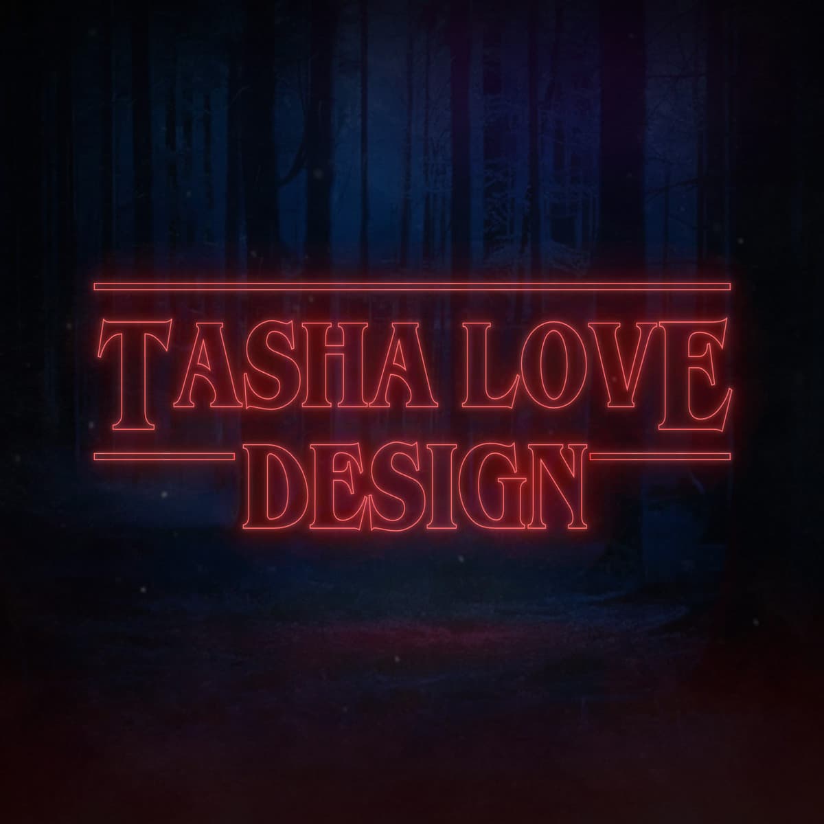 Tasha love design logo Stranger Things